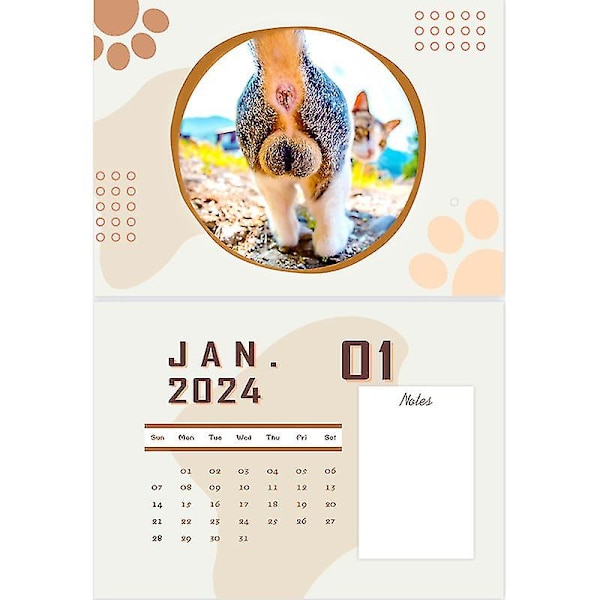 Kattebag 2024 Til Katteelskere Sjov Katte Kalender, Killing Bag Kalender 2024 Månedlige Vægkalender Søde Sjove Hunderacer Kb Multicolor