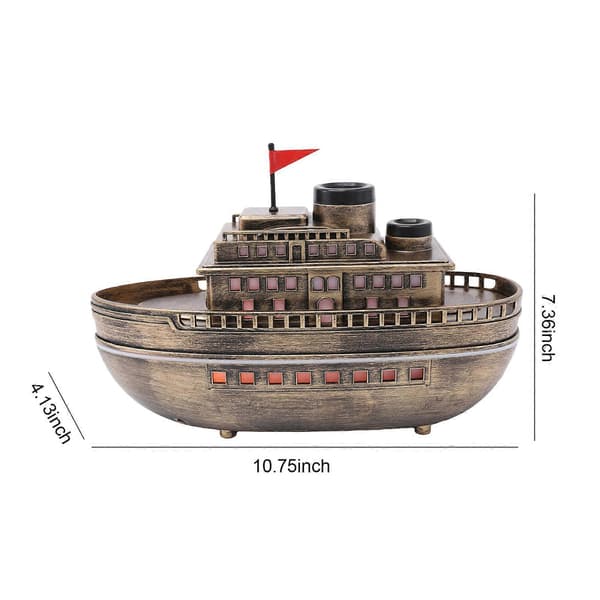 300ML cruiseskip eterisk oljediffuser med 7-farget LED-lys 2H/4H timer kjølig tåke luftfukter aromaterapi diffuser