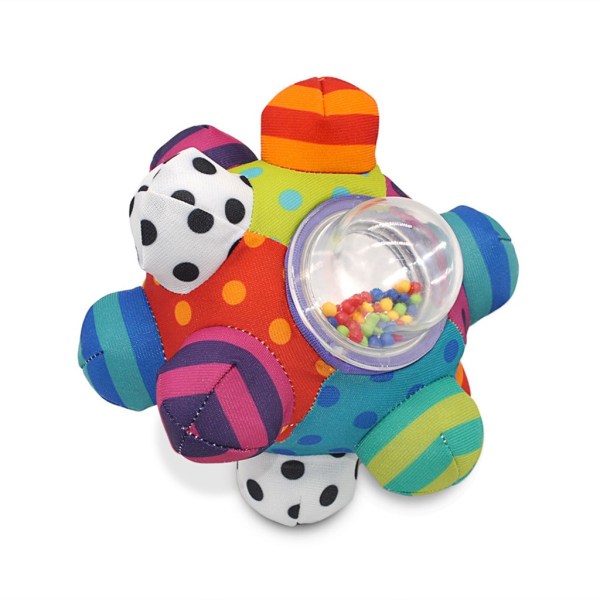 Baby Hand Holder Rattle Ball Taktil Sense Stereo Cloth Ball Toy Feat