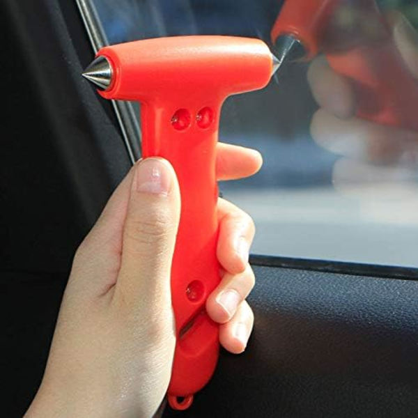 Mini 2-in-1 turvallisuusauto hengenpelastuspako työkalu istuin rikki hätälasinrikkoja vasara ikkuna avaimenperä vyöleikkuri
