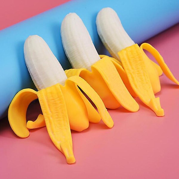 Elastisk simulering Banan Langsomt stigende klemlegetøj Stress Reliever Antistress legetøj