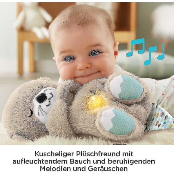 Sleeping Otter Music box, jossa rauhoittava musiikki ja rytmiset liikkeet rauhoittavat baby syntymästä lähtien