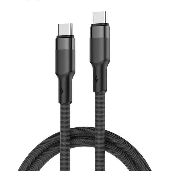 LDNIO LC352c 2m USB-C til USB-C kabel 240W PD3.1 hurtigopladningsdatakabel til bærbar computer og telefon Black