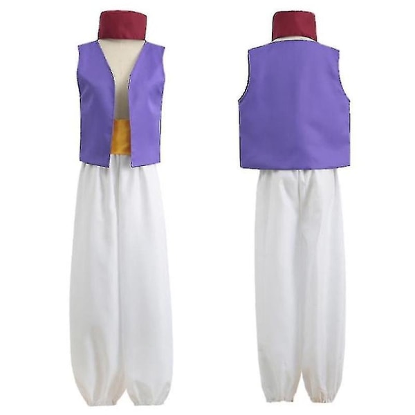 Halloween Vuxen Fantasy Mytisk Prins Aladdin Tusen Och En Natt Anime Cosplay Fullständig Kostym, Fest Herrkläder Cos 4Pcs S