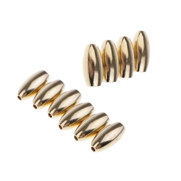 Premium mässingsfiskesänken för Drop Shot Slider-teknik - 10-pack 3.5g