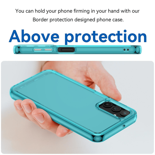 Tpu phone case för Samsung Galaxy A25 5g Transparent Blue