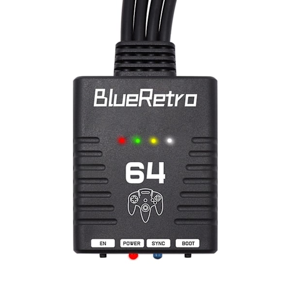 Trådløs Controller Adapter LED-indikator Ingen forsinkelse Bluetooth-kompatibel Understøtter 4 spillere Game Controller Adapter til N64 konsol_da