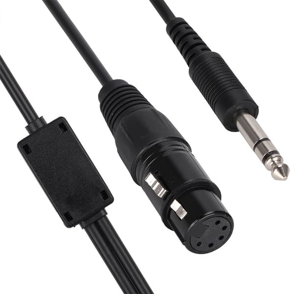 Adapterkabel for Airbus XLR til GA Dual Plug 5-pinns headset - Flygplansheadsetkabel size 0.1