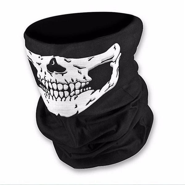 Maske Scary Chin Maske Skelet Ghost Handsker Til Forestillinger, Fester, Udklædning, Festivaler (3 Stykker Black