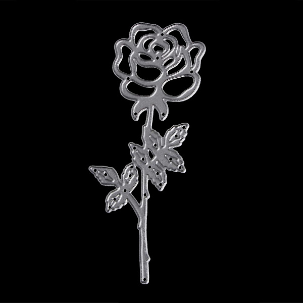 Romantiske rose skæredøre stencils DIY Scrapbog Album Kort Embossing Craft