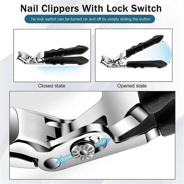 Clipmaster Pro Negleklippere, Negleklippere til Seniorer, 2 STK