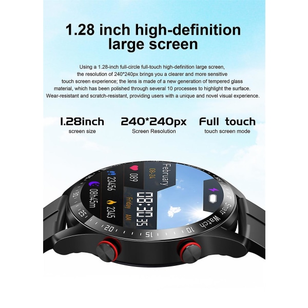 2023 Smart Watch Ip67 Vandtæt Ecg+ppg Fitness Tracker Health Monitor Bluetooth Call Sports Watch App:hiwatch Plus