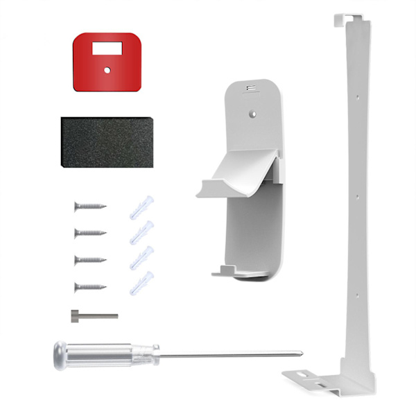 Väggfäste för Ps5 Slim, robust väggfäste i stål för Playstation 5 Slim Disc och Digital Edition, med hörlurshållare White