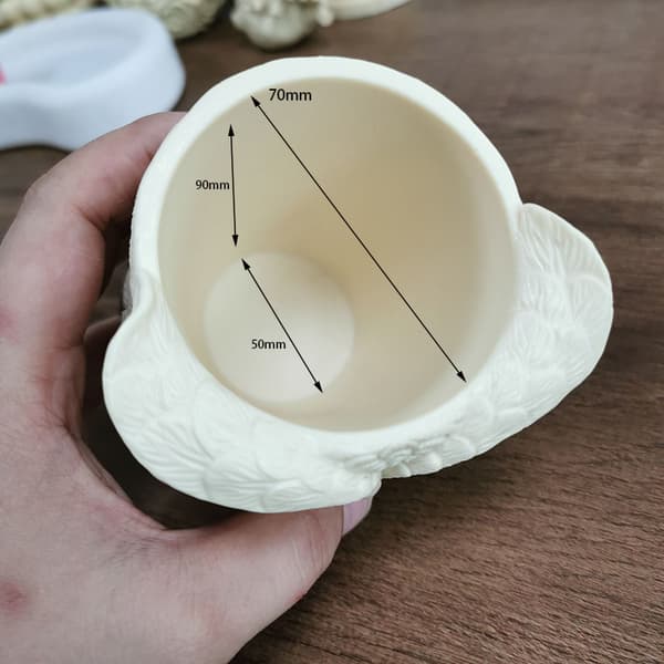 Diy Resinforme Egnet Til Slikkrukker Ugle Blomsterpot Form Lerforme A