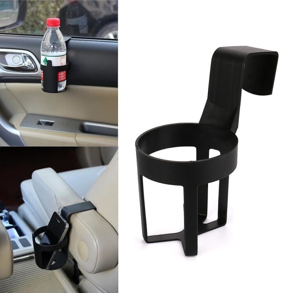 Kätevä ja kestävä musta auton mukiteline juomapulloteline pidike koukku auto kuorma-auton sisätilat mukitelineet auto - juomien pidikkeet