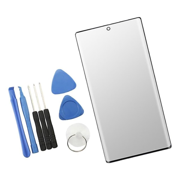 Ersätt LCD-skärm Front Ytterglas för Samsung Galaxy Note 10 Plus Svart