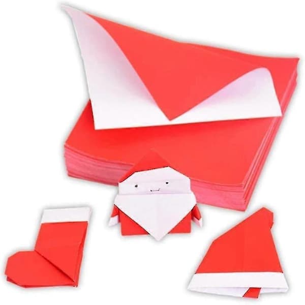 100 st Origamipapper: Dubbelsidigt Vikpapper för Origami