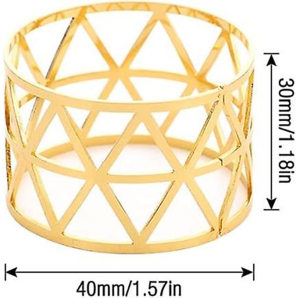20 st servettringar guld, metall servettringar servett spännen löv servettringar för bröllop fest middag årsdag bordsdekorationer
