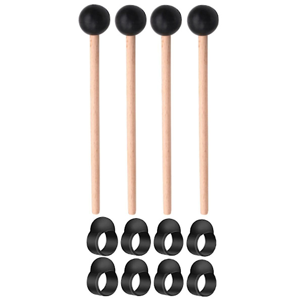 8 kpl teräskielinen rumpu sormenpäät sormenholkit Handpan 4 kpl Ethereal rumpu rumpukapula setti Pe