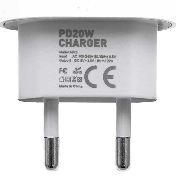 Oplader til iPhone - Hurtigoplader - Strømadapter+Kabel-20W USB-C