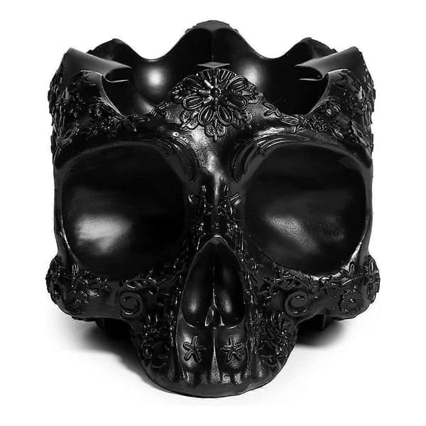 Gothic Halloween Skull Rack Resin Craft Egg Rack Black
