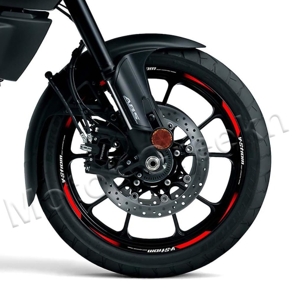 För Suzuki V-strom Dl250 Dl1000 Dl1050 Dl650/1000/1050xt Motorcykel Hjulklistermärke Reflekterande fälg Dekal Stripe Tillbehör