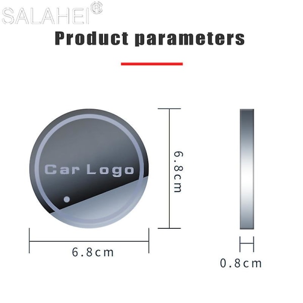 2st Led Färgglad Bil Vattenkoppshållare Ljusunderlägg Mattor Till Jaguar Xf Xe Xfl Xel Xjl Xj F Pace E Pac Interiörtillbehör| |