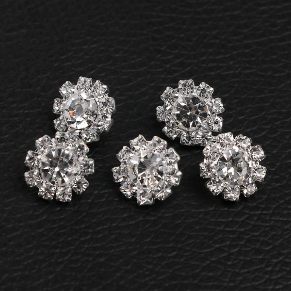 5 kpl 12 mm pyöreä strass-nappeja ompeluun askarteluun koristeluun DIY