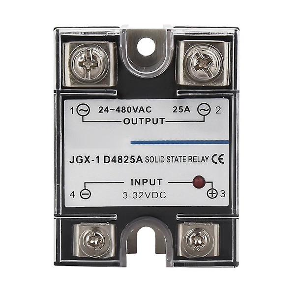 Enfas Solid State Relä Enfas SSR DC Kontroll AC Solid State Relä 25A Black