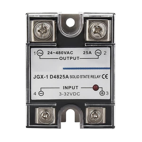 Enfaset Solid State Relé Enfaset SSR DC Kontroll AC Solid State Relé 25A Black