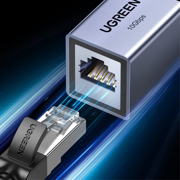 UGREEN Cat8-Cat5 RJ45 Netværksadapter 10Gbit/s Blå size 26
