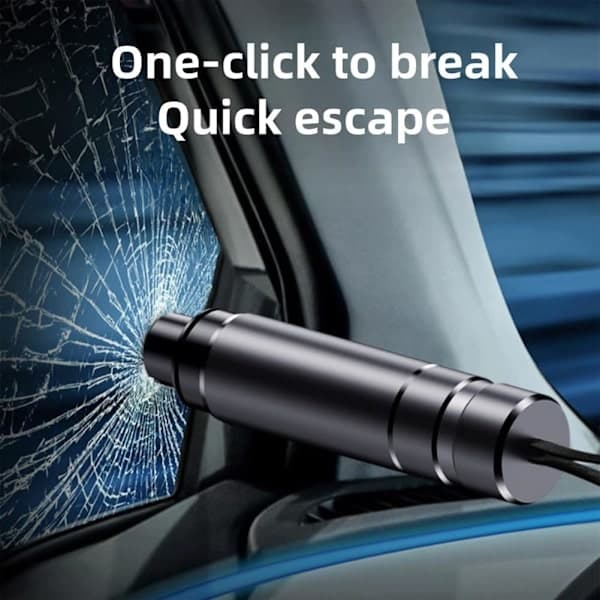 Safe Pro X Car Emergency Hammer, Automatic Window Hammer For Land And Underwater (2-Pack-A) A A