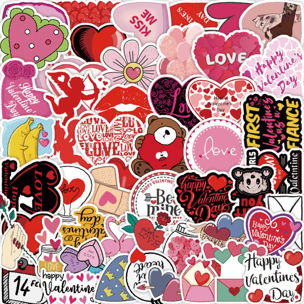 50 stk. klistremerker - Happy Graffiti Stickers D