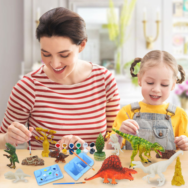 DIY Painted Dinosaur 3D Painting Game 46 STK Sett med barneleker