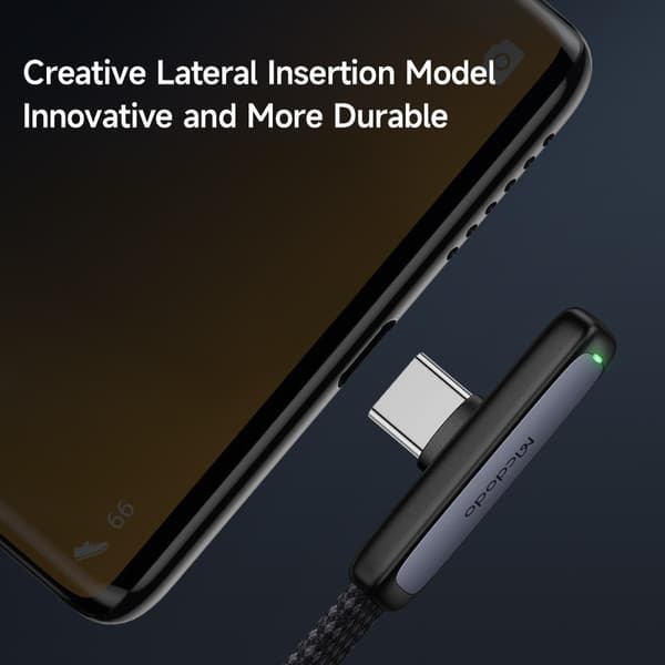 Mcdodo 1,2 m 100 W 6 A USB-C Albue Kabel Sort size 80