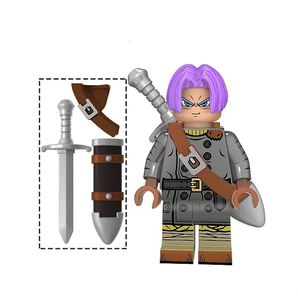 4 stk. Tilpass dine egne Anime Mini Brick Action Figures - Tegneserie Bricks Mini Action Toy Figures! Jule Halloween Gave/dekor