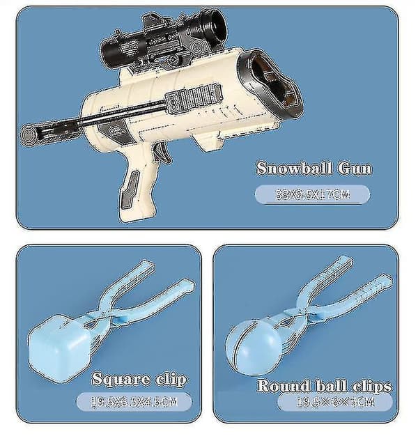 Jule Snebolde Blaster Pistoler Snebold Maker Legetøjssæt Snebold Former Og Launcher