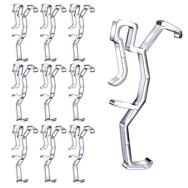 Valance Clips Gennemsigtig Plast Fastgørelsesholder Klips Til Vinduesgardin Valance, Horisontal Faux & Træ Bl