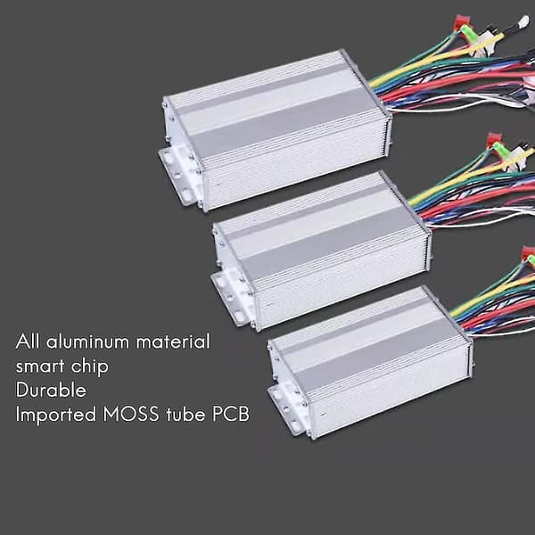 36V 500W 12 Rør Børsteløs Controller Aluminiumlegering E-cykel Børsteløs Motor Controller til Elcykel Scooter