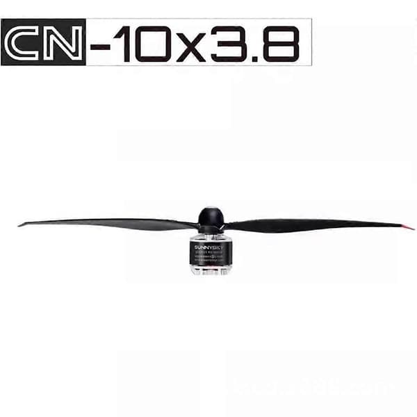 1038 10x3.8 10in Propeller Hög Effektivitet Lågt Brus 2-Bladig Propeller Black