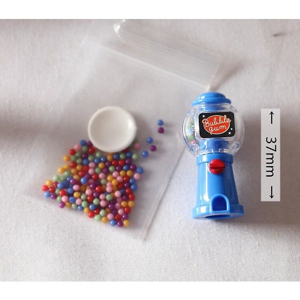 Miniatyrmöbler Leksak Doll House Gör-det-själv-dekoration Tillbehör Mini Capsule Toy Färg Gumball Machin