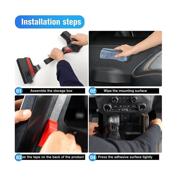 Center Console Växelspak Organizer Fack För 2021 2022 2023, Växelspak Sido Förvaringslåda, Inredning Tillbehör