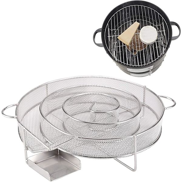Piao Koldrøg Generator Koldrøgning Bbq Rundt Rustfrit Stål Til Grill Og Ryger