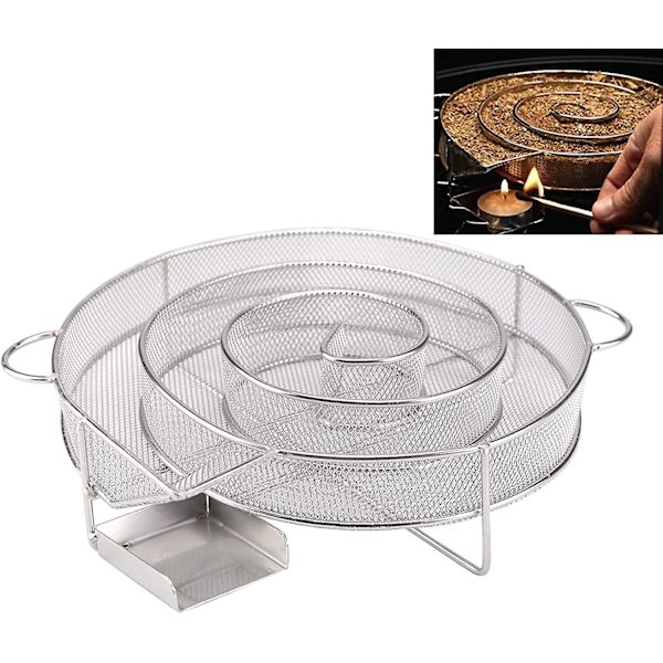 Piao Koldrøg Generator Koldrøgning Bbq Rundt Rustfrit Stål Til Grill Og Ryger