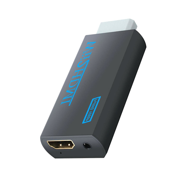 Bærbar Wii til HDMI-konverteradapter for 720P 1080P HD oppskalering 3,5 mm lydutgangsadapter TV