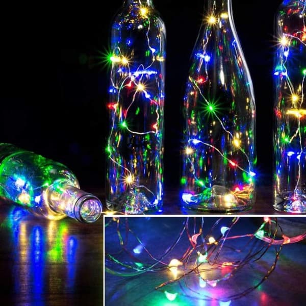 Batteridrevne lyslenker, 10 meter 100 LED-lyslenker, fjernkontrolltimer, 8 moduser color