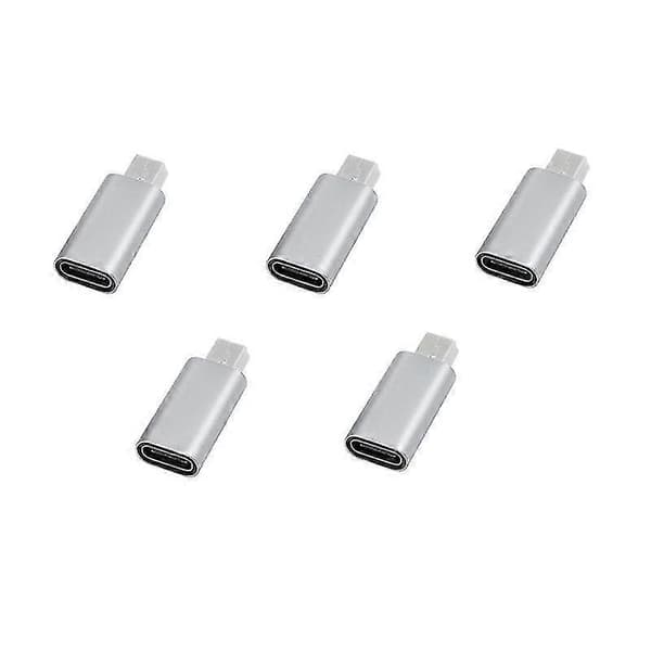 5 stk. USB C til Mini Usb 2.0 Adapter Type C Hunn til Mini Usb Hann Konverter Adapter For MP3-spillere D