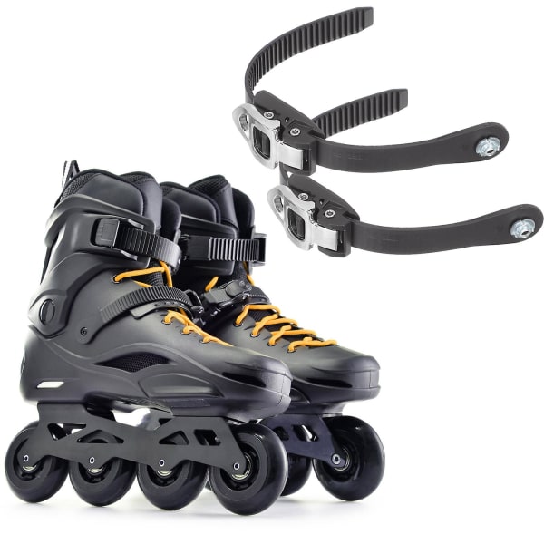 2 st skitillbehör Snowboardbindningsrem Skridskor Skospänne Rem Is Skridskor Remmar Inline Roller Rem Skruv Black 22x2.5cm