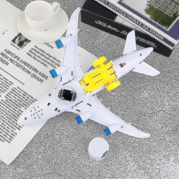 Elektrisk flyleketøy modell med bevegelige blinkende lys og lyder Barneleke