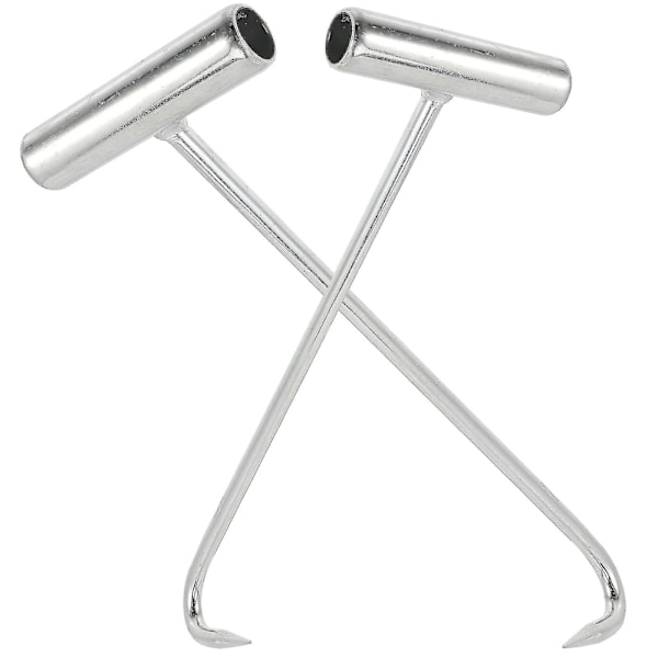 2 stk. Xtool Manhole Lift Hooks Lifter Hook Dør Løfte Hook Manhole Cover Lifter Afløbsdæksel Løfte Hooks Kloakdæksel Hook